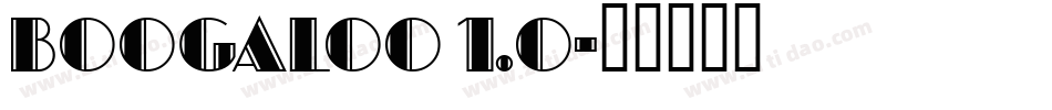 Boogaloo 1.0字体转换